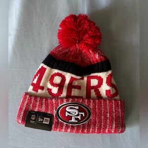 San Francisco 49ers New Era Nfl pom hat.